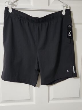 Xersion Men's Black Athletic Quick-Dry Shorts, Size L, NWT